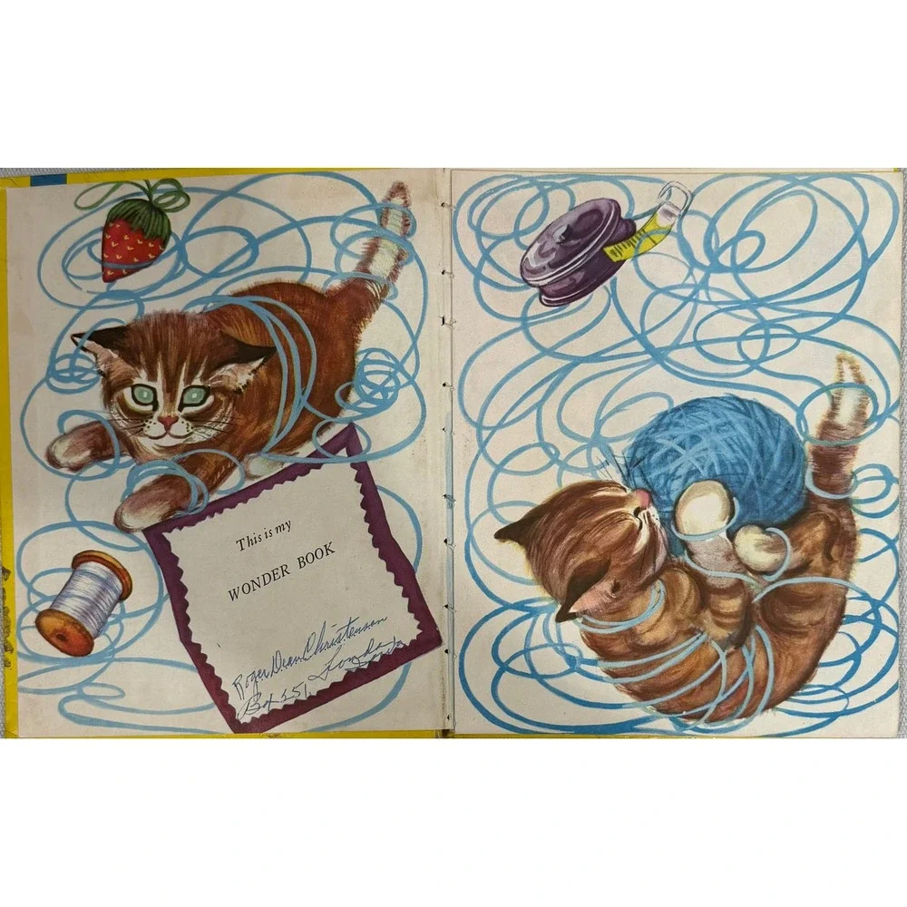 Vintage 1950 The Kittens Secret Wonder Books Margaret Gossett Mary Barton 527